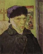 self portrait with bandaged ear Vincent Van Gogh